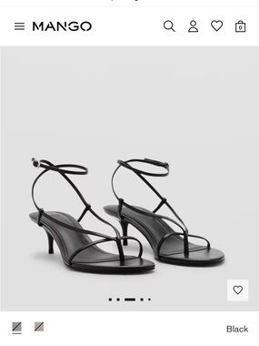 NWT Mango Heeled Sandals